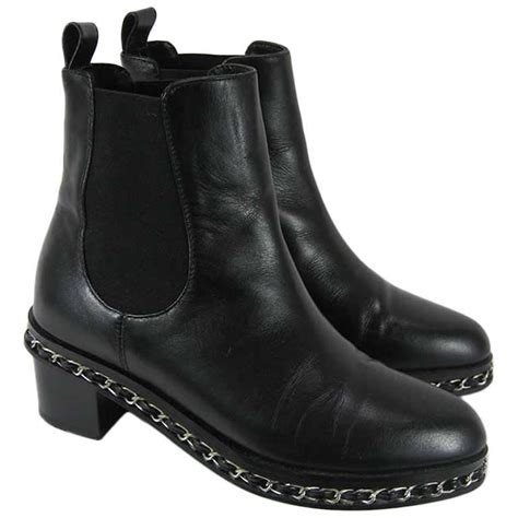 black chanel chelsea boot|Chanel boots online.